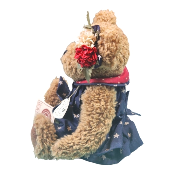 RARE Boyds Bears Bess Bearman 8” “Libearty” Stars Patriotic Plush with Tags - Picture 7 of 11